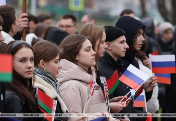 Студенты минского филиала РГСУ приняли участие в торжественном открытии памятника Александру Невскому