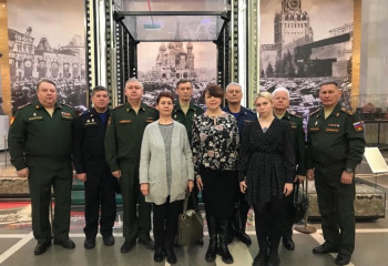 Представители РГСУ стали почетными гостями в Центральном музее Вооруженных Сил РФ при передаче в Беларусь прославленного Боевого Знамени