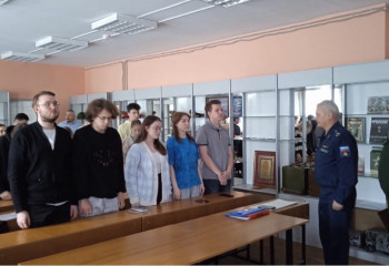Встреча студентов с участником ликвидации последствий катастрофы на Чернобыльской АЭС