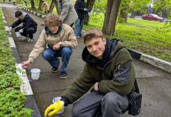 Кафедра физической культуры, спорта и здорового образа жизни на Общеуниверситетском субботнике