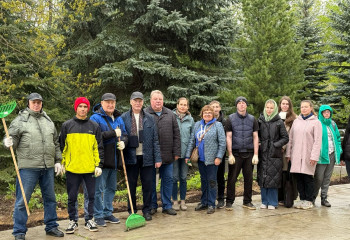 Кафедра физической культуры, спорта и здорового образа жизни на Общеуниверситетском субботнике