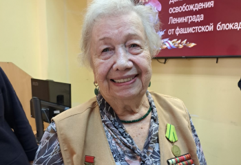 Встреча с ветераном Великой Отечественной войны 96-летней блокадницей Тамарой Романовной Грачёвой