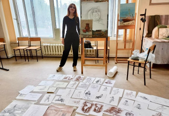1 курс направления подготовки «Народная художественная культура» профиля «Руководитель декоративно-творческой мастерской» провел открытый показ работ по дисциплине «Рисунок»