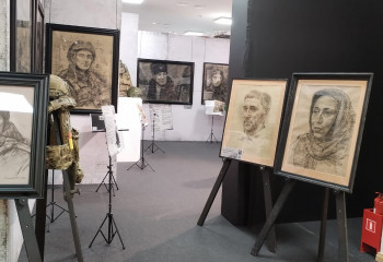 На прошедших выходных бакалавры и магистры-дизайнеры с преподавателями посетили интерактивную выставку «Уголь земли Русской: по окопам переднего края».